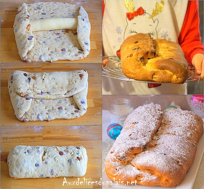 Stollen brioche alsacienne de noël