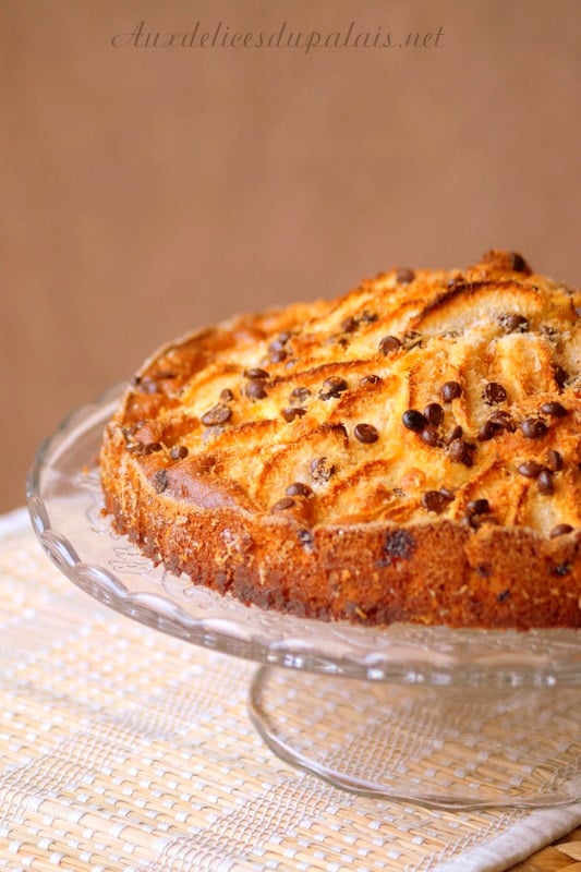 Gâteau au yaourt, pommes coco et chocolat ultra moelleux