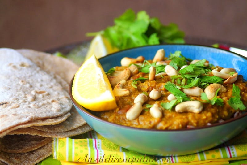 Dhal Curry De Lentilles Corail Au Lait De Coco Aux Delices Du