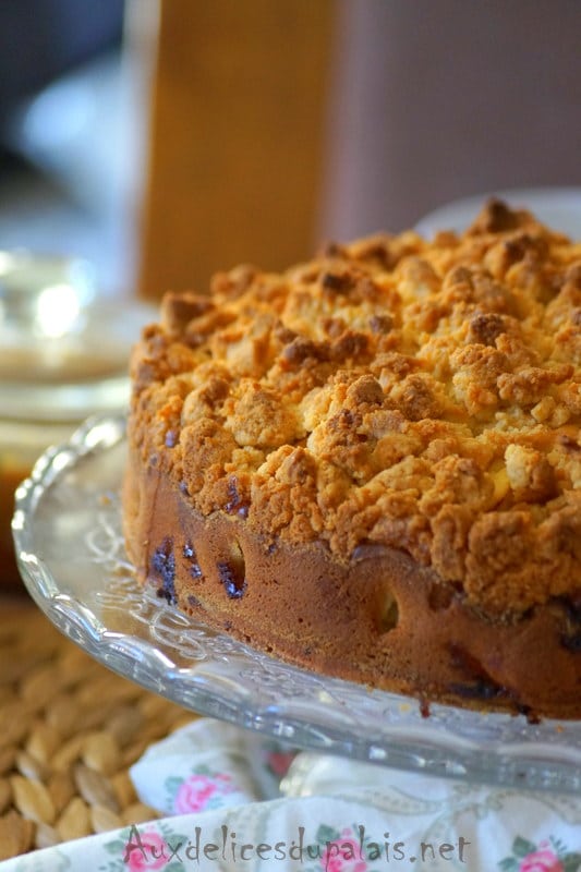 Gâteau façon crumble aux pommes