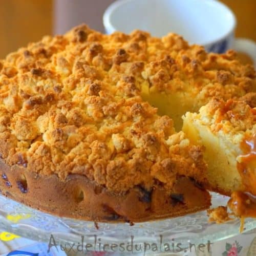 Gâteau façon crumble aux pommes