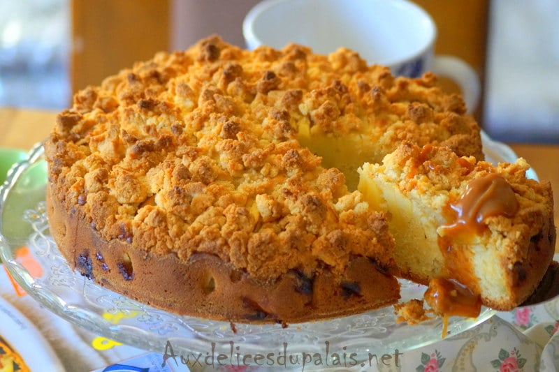 Gâteau façon crumble aux pommes