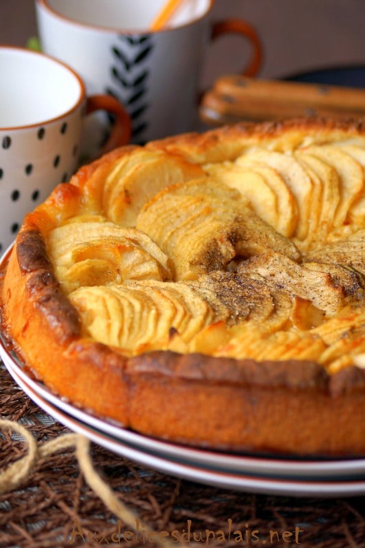 Tarte briochée aux pommes 