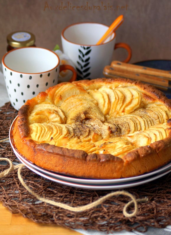 Tarte briochée aux pommes et mascarpone