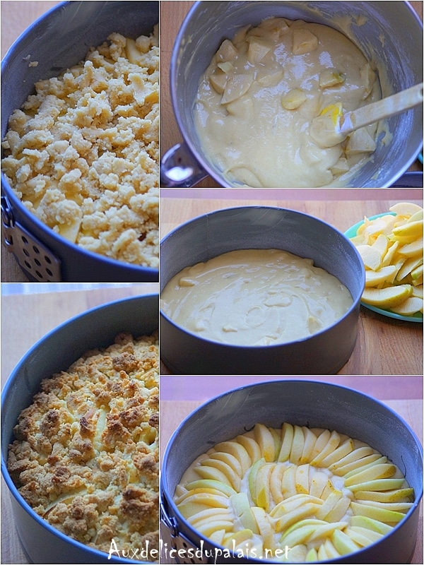 gâteau aux pommes et crumble