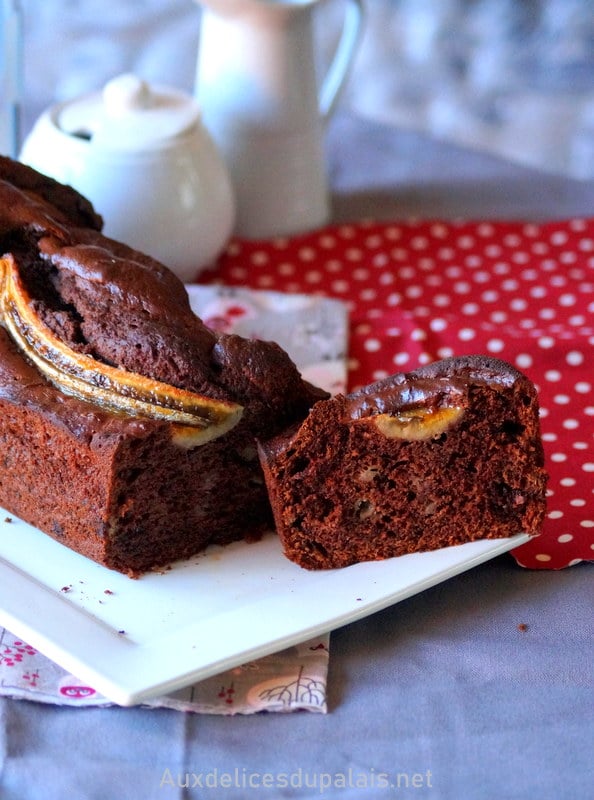 Cake au yaourt, chocolat banane