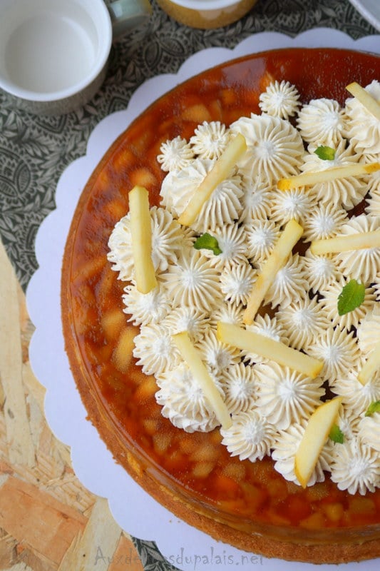 Tarte tatin revisitée au sablé breton