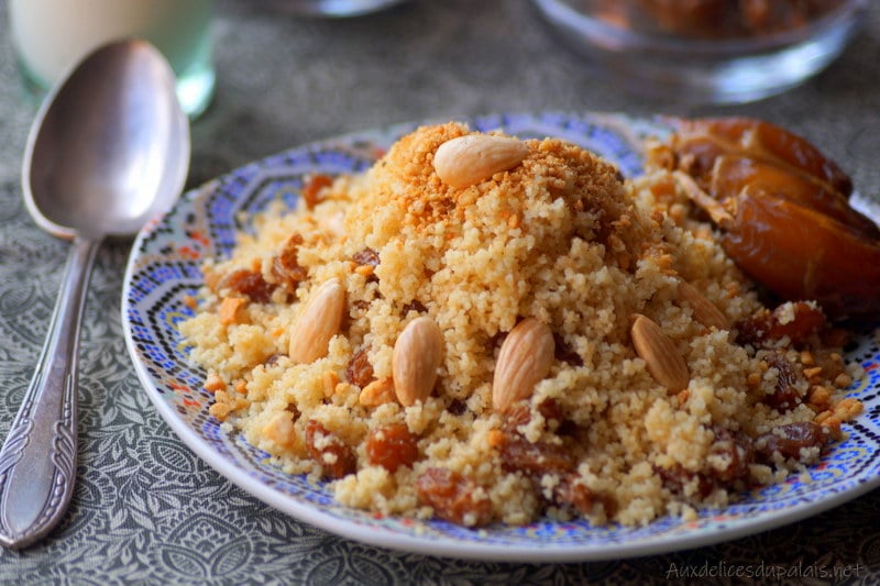 Seffa couscous aux fruits secs