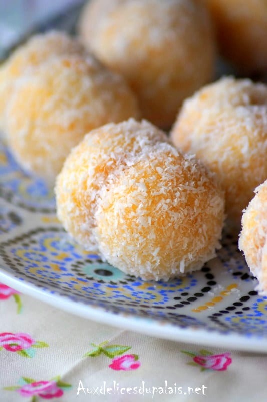 Boules de coco gâteau marocain