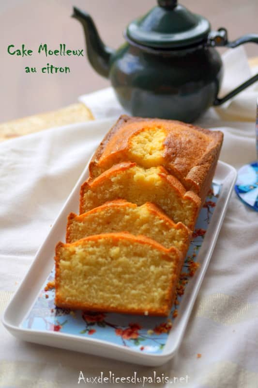 Cake au citron à la crème fraîche au citron