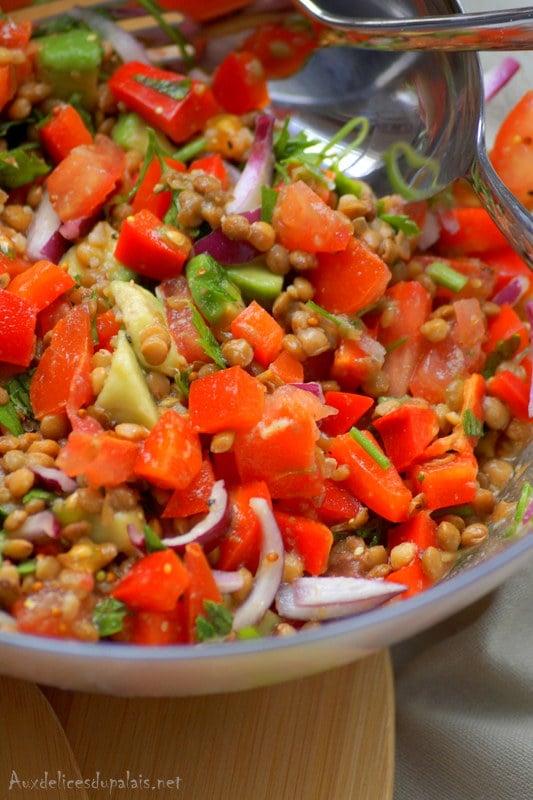 Salade de lentilles facile et rapide