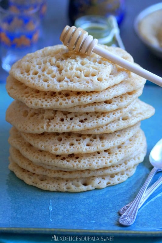 Baghrir crêpes mille trous au blender