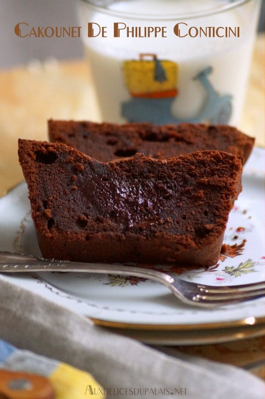 Cake fondant au chocolat de Conticini (Cakounet)