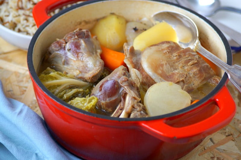 Mijoté d'agneau aux légumes façon Pot au feu · Aux délices du palais