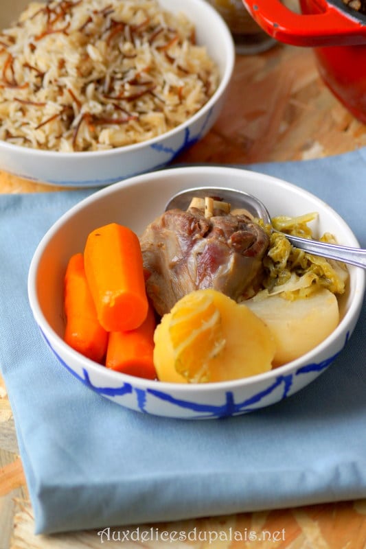 Mijoté d'agneau aux légumes façon Pot au feu