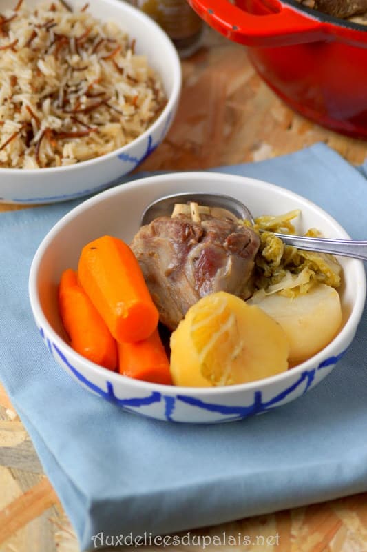 Mijoté d'agneau aux légumes façon Pot au feu