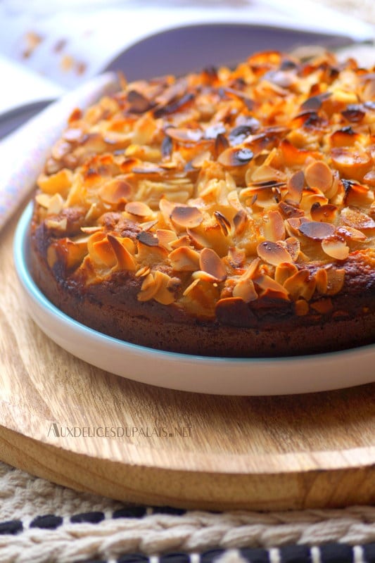 Gâteau aux poires mascarpone et amandes