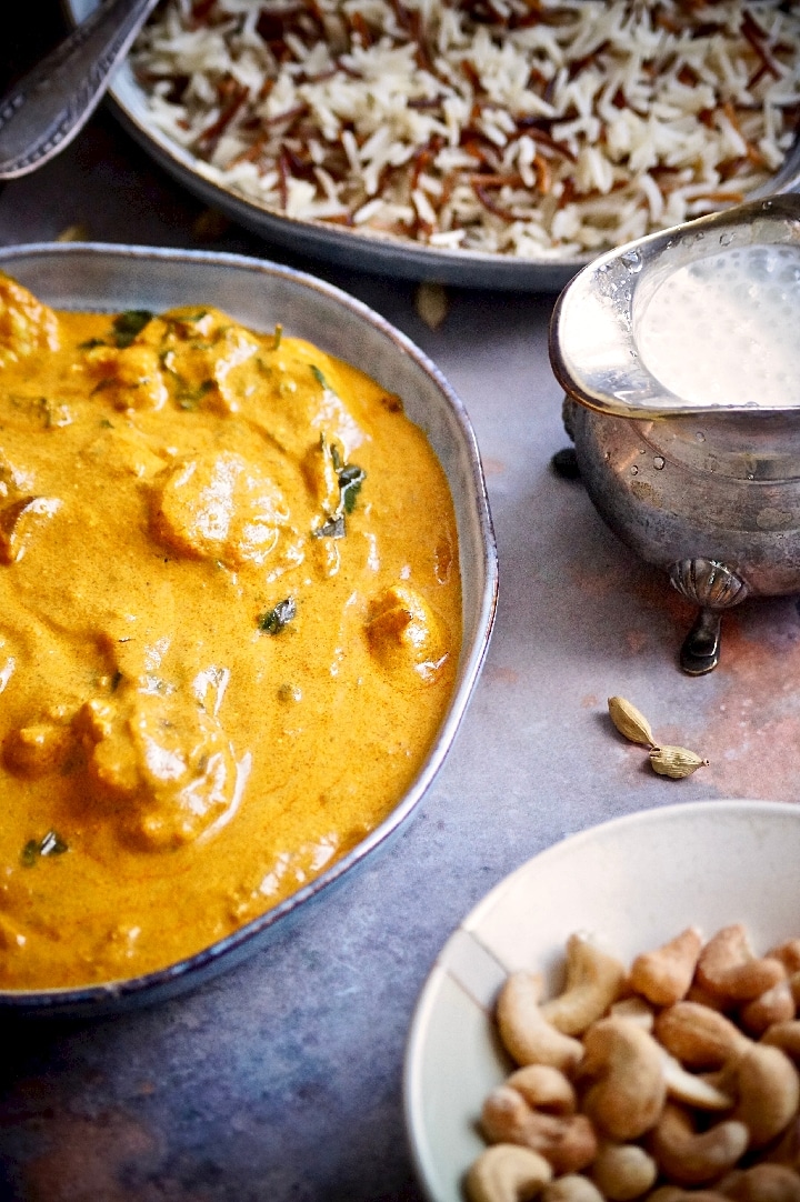 Curry de crevettes au lait de coco à l'indienne