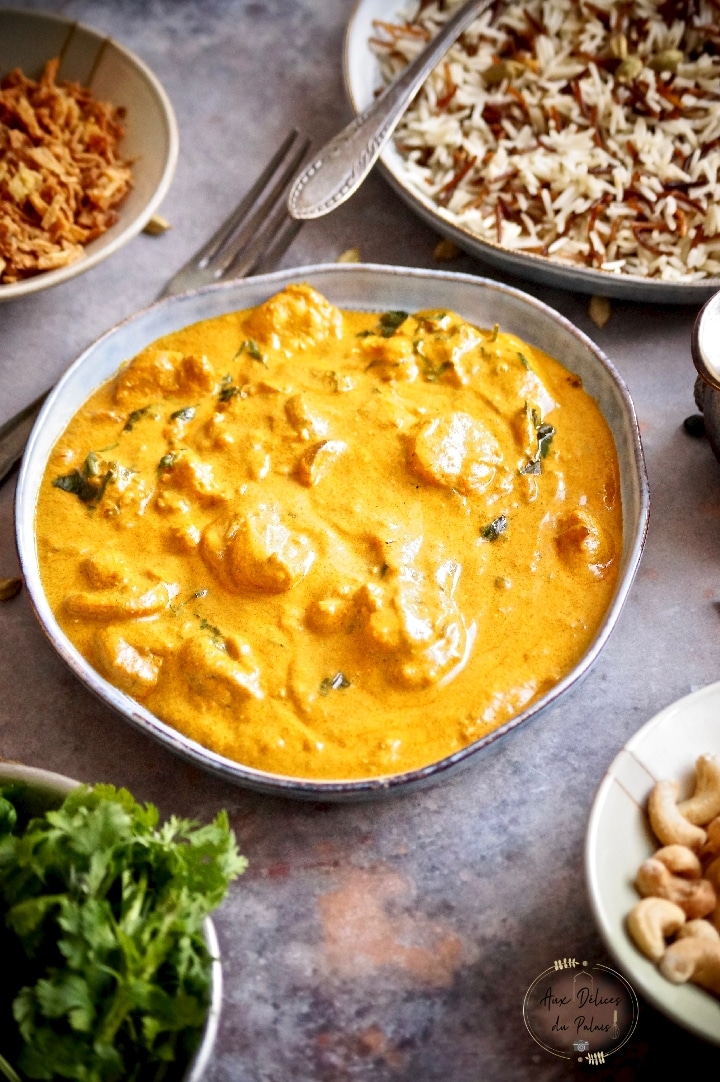 Curry de crevettes au lait de coco à l'indienne