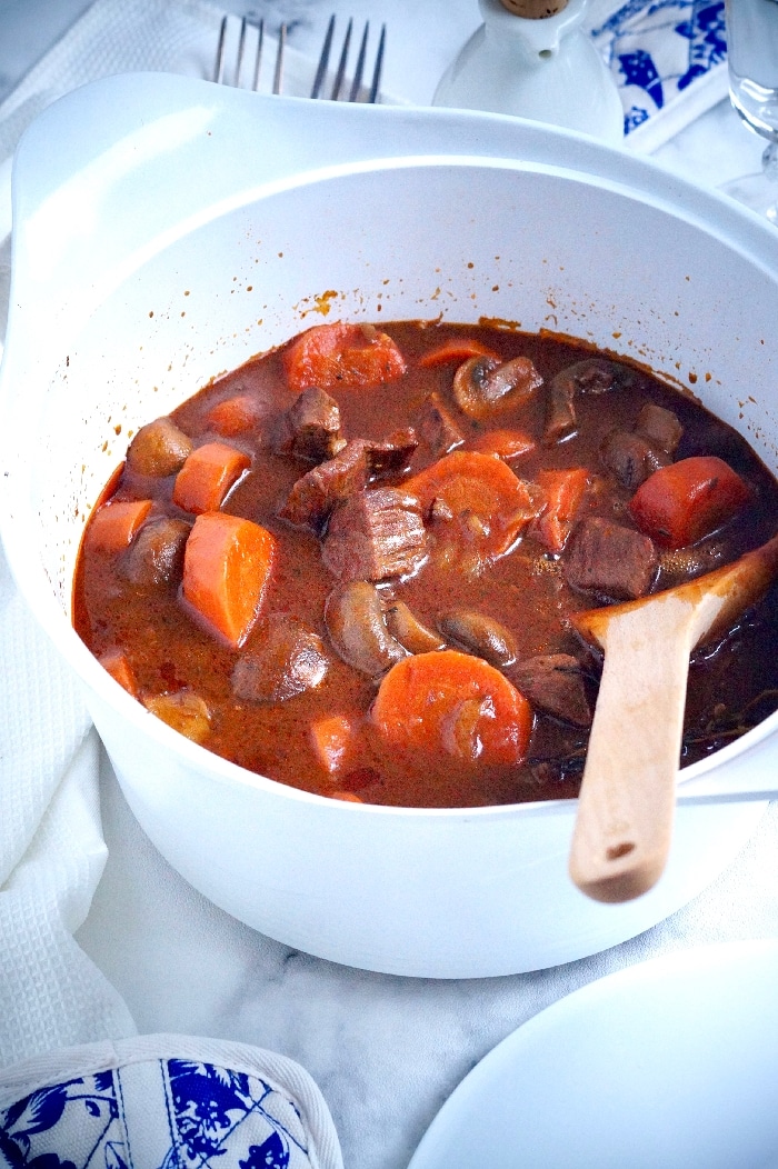 Boeuf bourguignon sans alcool halal