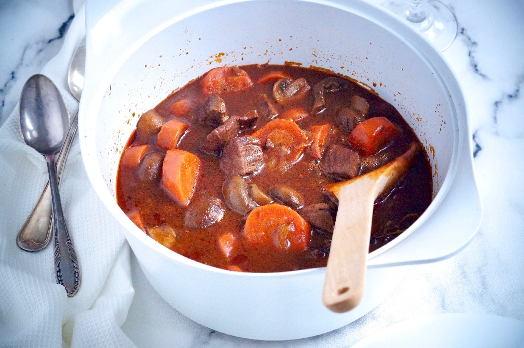 Boeuf bourguignon au four