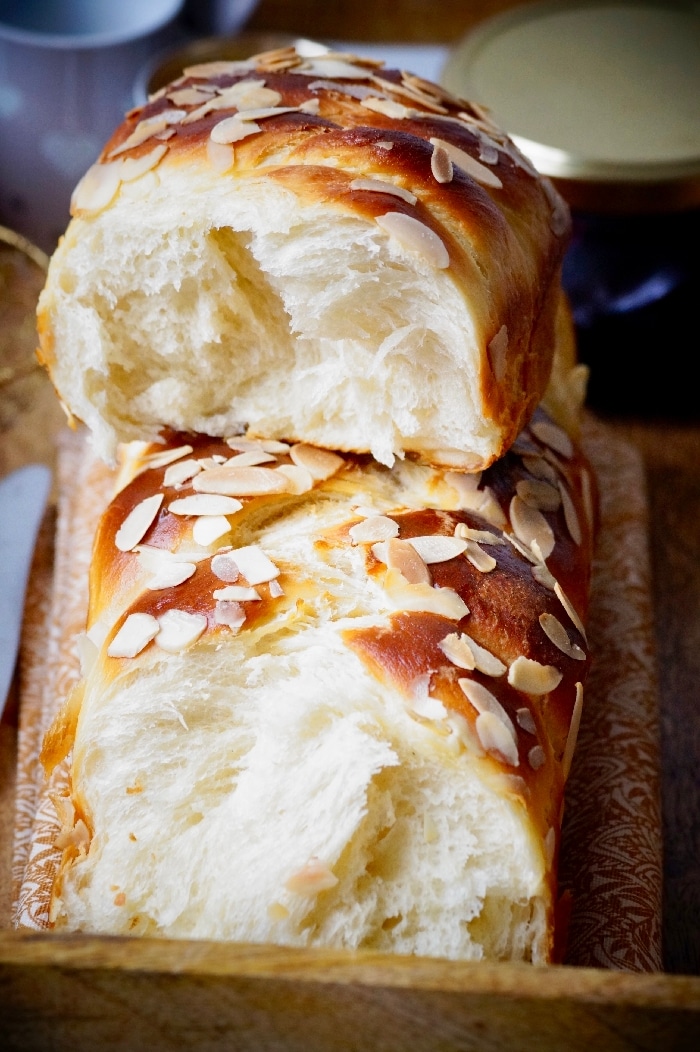 Brioche au fromage blanc à mie filante