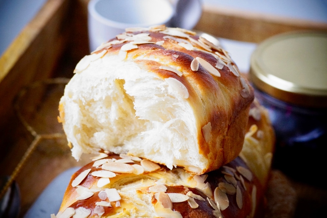 Brioche au fromage blanc à mie filante