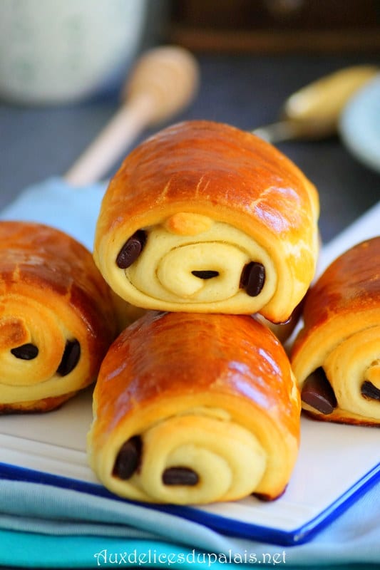 Pain au chocolat brioché