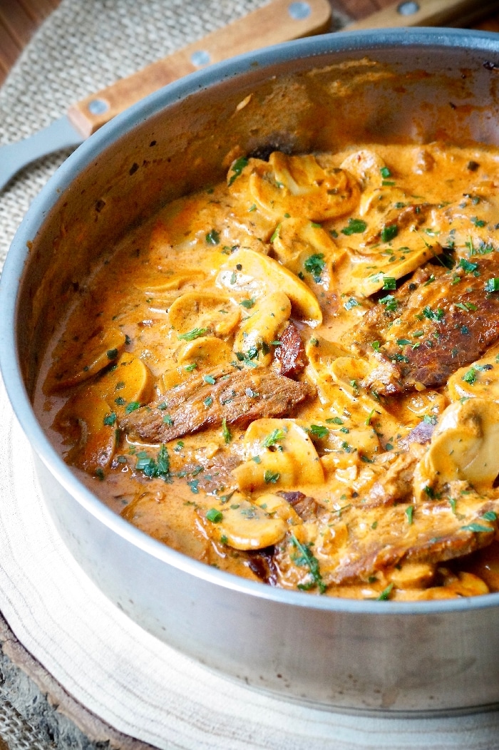 Boeuf stroganoff recette de Alain Ducasse