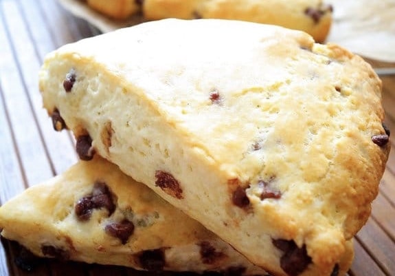 Scones aux pépites de chocolat