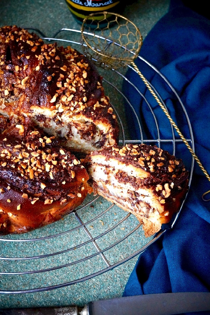 Babka chocolat noisette de Jeffrey Cagnes