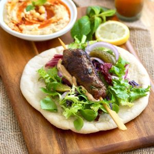 Pain pita Kefta (sandwich libanais)