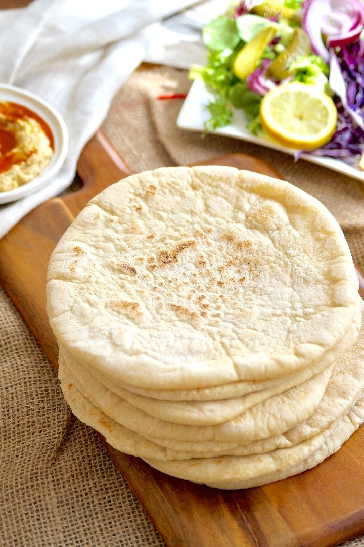 Pain pita libanais cuit à la poêle