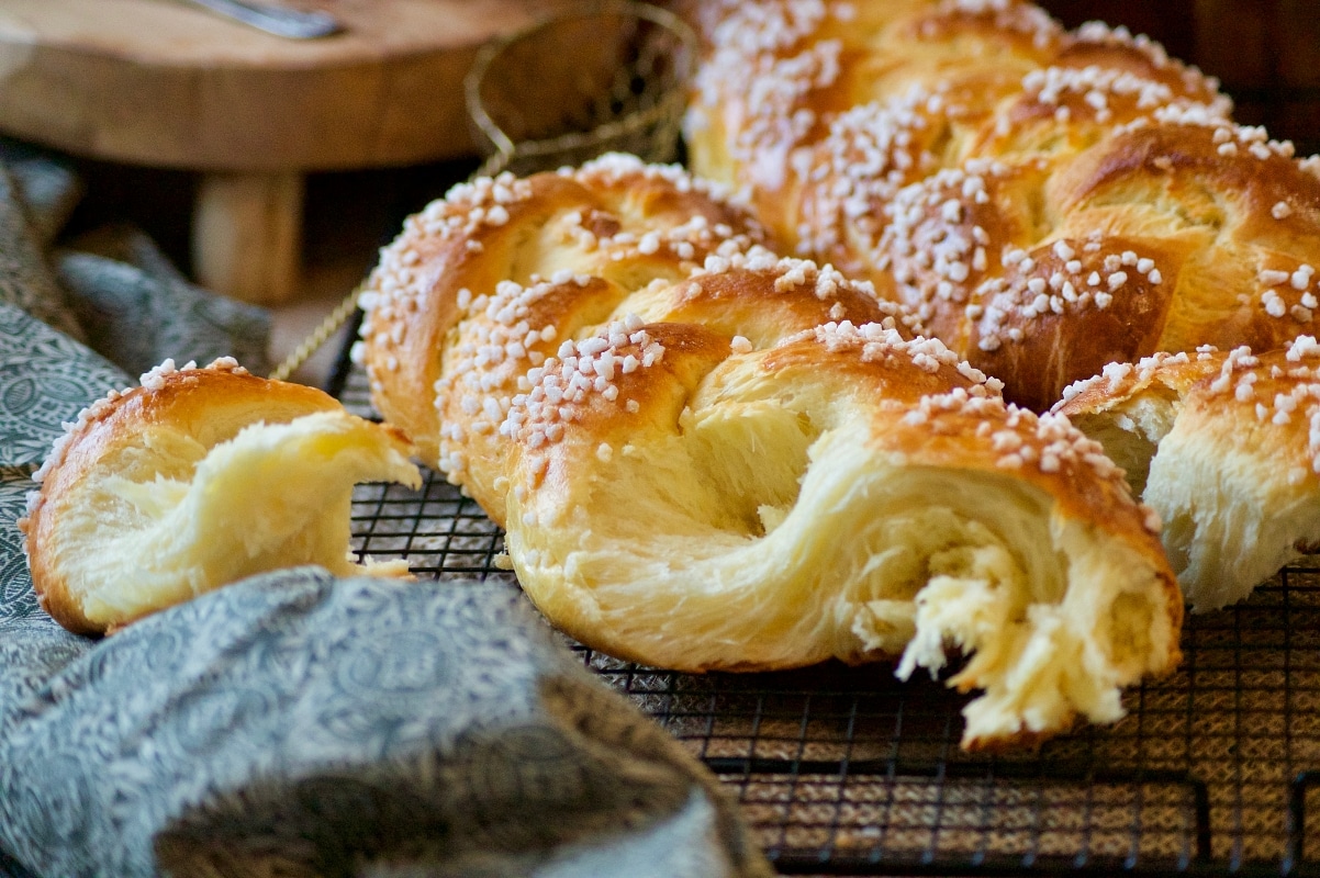 Brioche au mascarpone tressée (sans beurre)