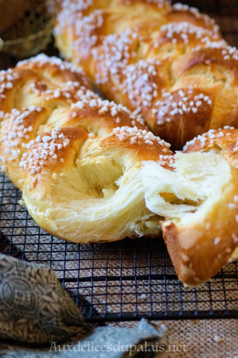 Brioche au mascarpone tressée (sans beurre)