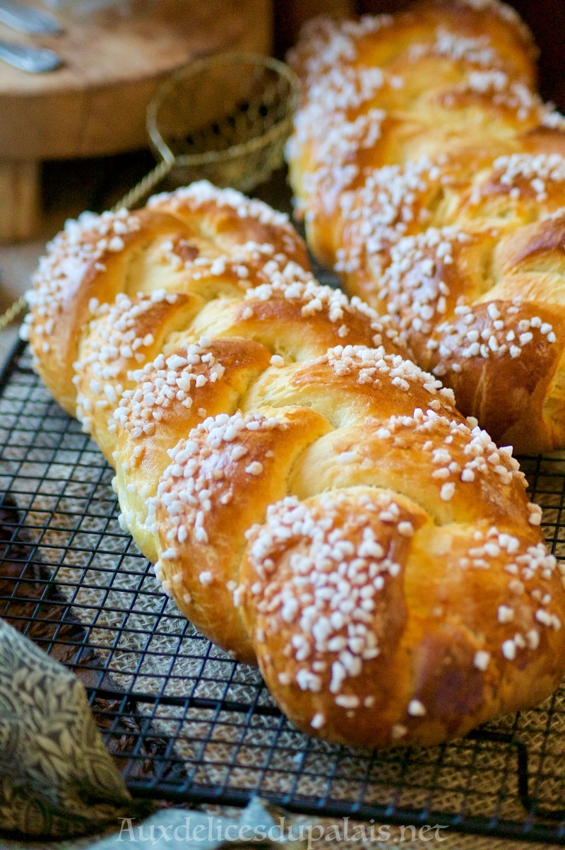 Brioche au mascarpone tressée (sans beurre)