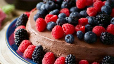 Gâteau génoise noisette à la ganache au chocolat