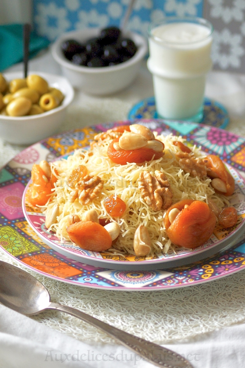 Seffa Medfouna Marocaine (Vermicelle au poulet) pour aid