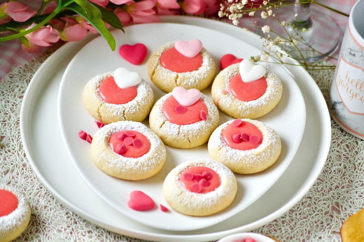 Biscuits sablés fondants à la maïzena (Octobre rose)