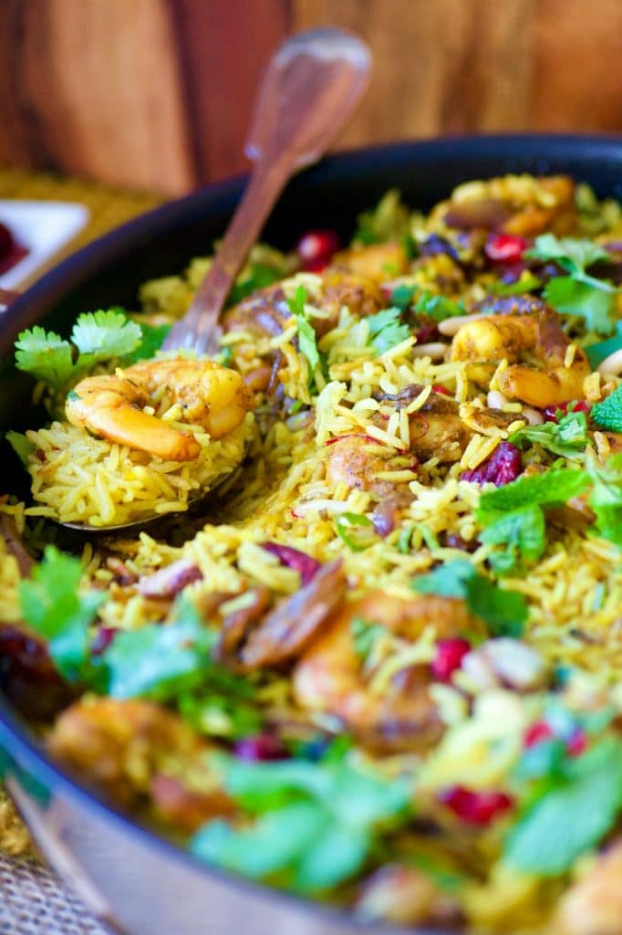 recette biryani iranien aux fruits secs et safran