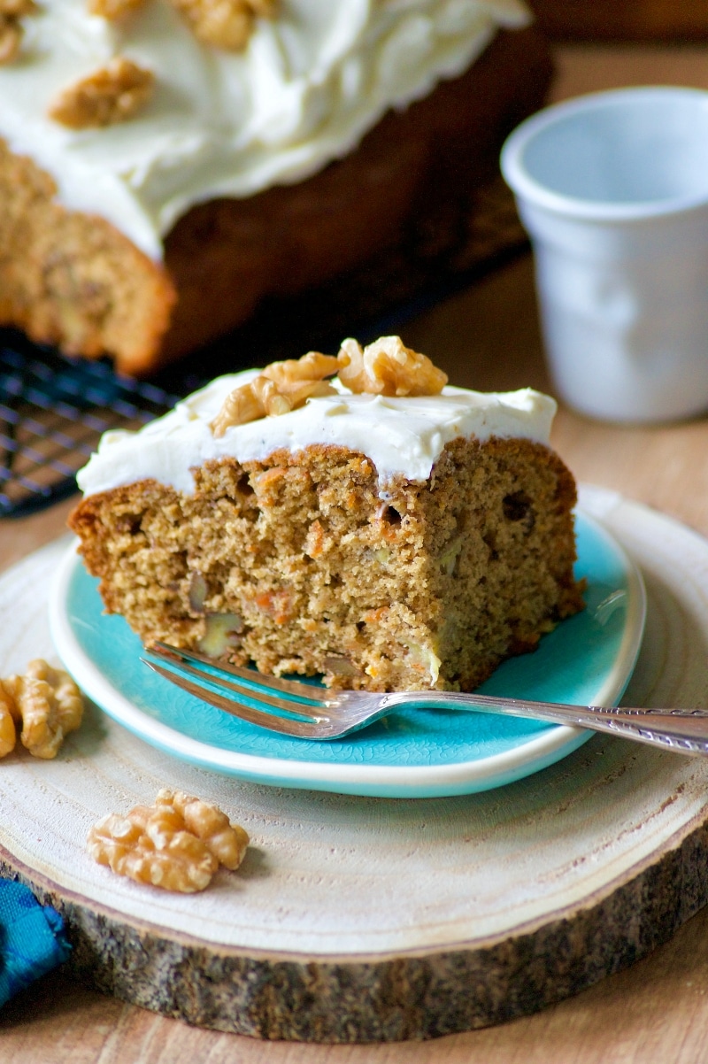 gâteau moelleux aux carottes et bananes