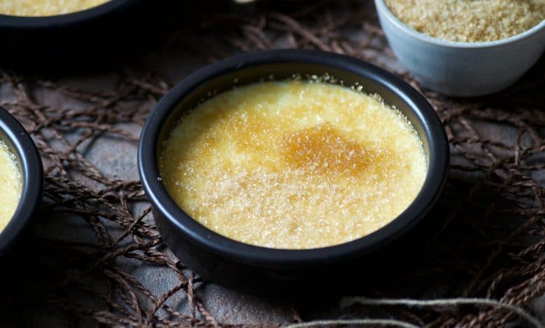 Crème brulée (recette Valrhona)