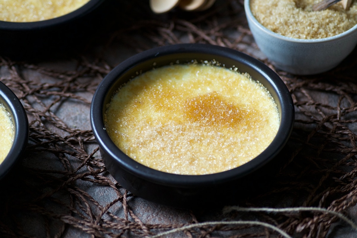 Crème brulée (recette Valrhona)