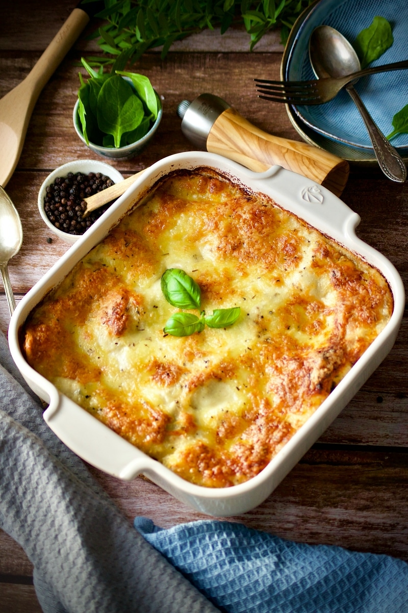 Lasagnes au saumon épinards et béchamel