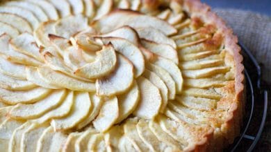 tarte aux pommes à la crème d'amandes