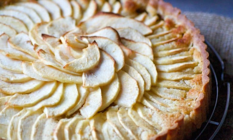 tarte aux pommes à la crème d'amandes