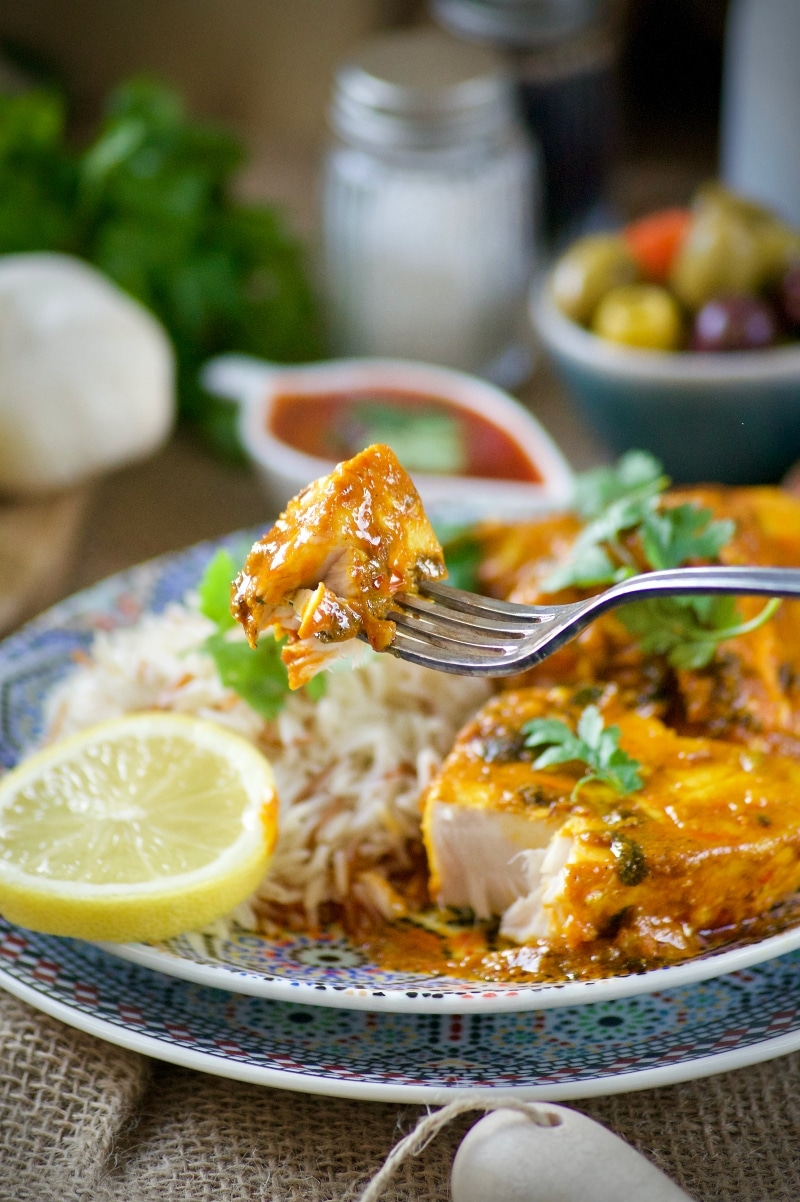 pavés de poisson à la marocaine