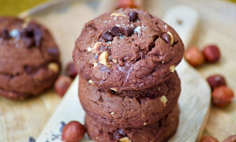 Cookies double chocolat noisettes (la meilleure recette)