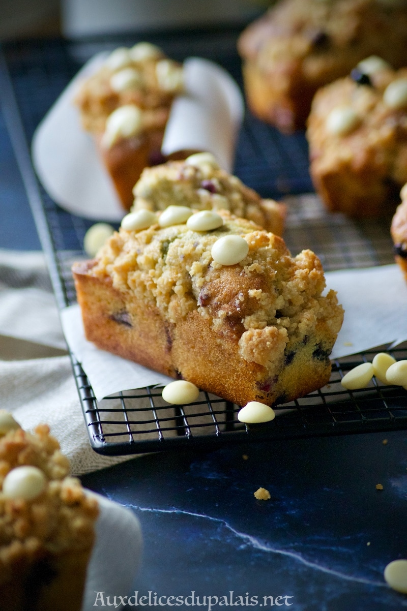 cake moelleux streusel myrtilles