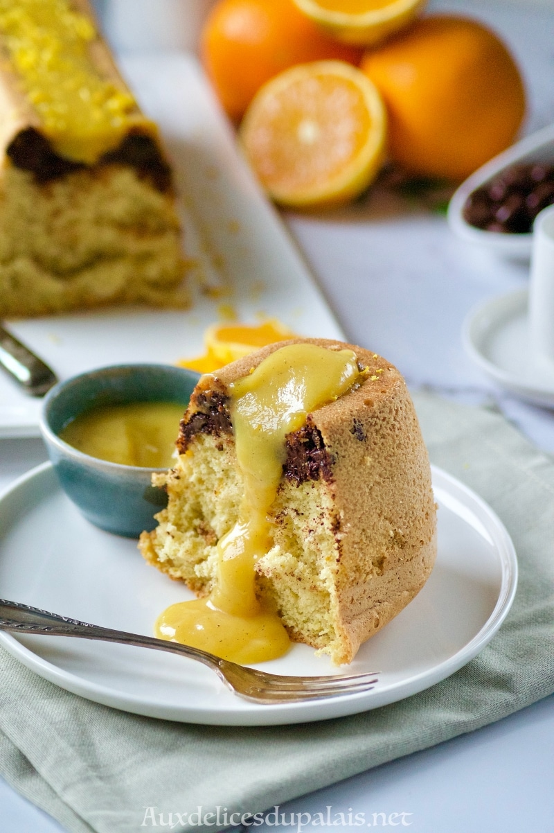 biscuit de Savoie à l'orange et chocolat